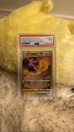 2023 Pokemon Origin Palkia VSTAR GG67 Crown Zenith FA Secret PSA 9 - Image 1