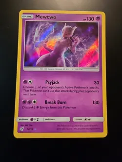 Pokemon Mewtwo 12/18 Holo Rare Detective Pikachu Nm - Image 1
