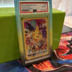 Pokemon Crown Zenith Pikachu Full Art Secret Rare Holo PSA 10 #160/159 - Image 3
