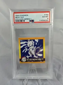 Pokemon #150 Mewtwo Sticker Series 1 Artbox 1999 VINTAGE PSA 6 - Image 1