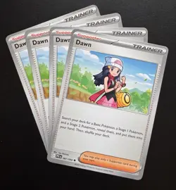 4x Dawn 087/094 Phantasmal Flames Pokemon TCG Playset NM - Image 1