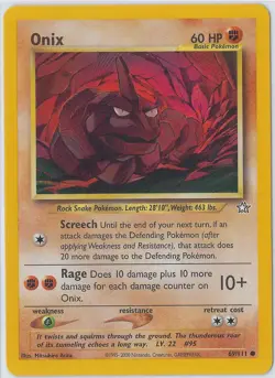 Onix 69/111 Neo Genesis 2000 Pokemon LP - Image 1