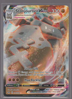 Pokemon TCG Stonjourner VMAX 116/202 Swsh01: Sword & Shield Holo - Image 1