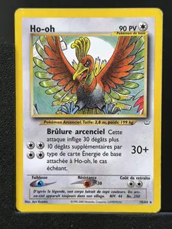 Carte Pokemon Ho-Oh 18/64 Edition 2 Ed 2 Neo Revelation Wizards FR 2 - Image 2