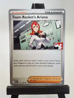 Pokemon Team Rocket's Ariana 171/182 Prize Pack Series 8 Non-Holo Pack Fresh NM - Image 1