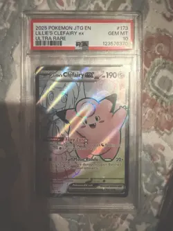 Pokemon Sv09 Journey Lillie's Clefairy ex 173/159 Ultra Rare Holo PSA 10 - Image 1