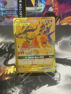 Reshiram & Charizard GX Tag Team SM247 Black Star Promo Pokemon 2021 - Image 1