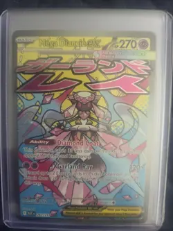 Pokemon TCG Mega Diancie EX 267/217 Full Art Holo 270 HP Psychic - Image 1