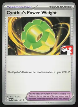 Cynthia's Power Weight 162/182 Play! Pokemon Prize Pack Series 8 NM non-holo - Image 1