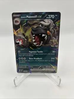 139/182 Arven's Mabosstiff ex Pokemon TCG Prize Pack Series 8 Stamped DRI - Image 1
