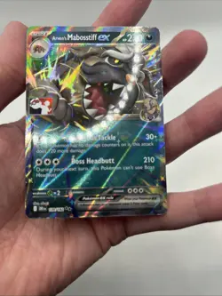 139/182 Arven's Mabosstiff ex Pokemon TCG Prize Pack Series 8 Stamped DRI - Image 4