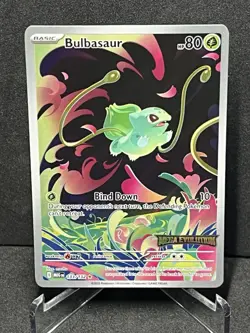 Pokemon Bulbasaur 133/132 Mega Evolution IR Rare Holo NM Stamped - Image 1