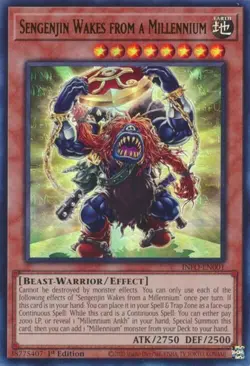 Yugioh! LP Sengenjin Wakes from a Millennium - INFO-EN001 - Ultra Rare - 1st Edi - Image 1