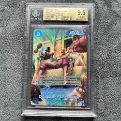 ONE PIECE CCG DOFLAMINGO SP OP07 500 YEARS IN THE FUTURE BGS 9.5 ENGLISH ALT ART - Image 1