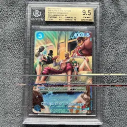 ONE PIECE CCG DOFLAMINGO SP OP07 500 YEARS IN THE FUTURE BGS 9.5 ENGLISH ALT ART - Image 2