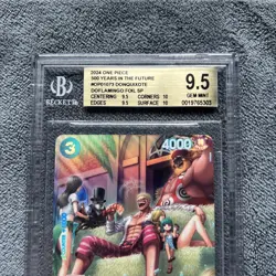ONE PIECE CCG DOFLAMINGO SP OP07 500 YEARS IN THE FUTURE BGS 9.5 ENGLISH ALT ART - Image 3