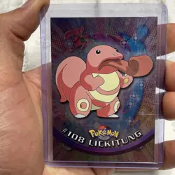 Pokemon Lickitung - Pokemon Topps Chrome #108 NM/MT Vintage Blue Logo Vtg TCG - Image 1