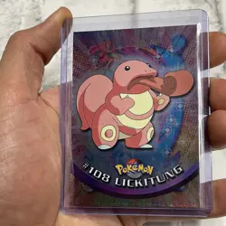 Pokemon Lickitung - Pokemon Topps Chrome #108 NM/MT Vintage Blue Logo Vtg TCG - Image 2