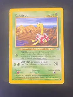 CARTE POKEMON CARATROC 72/111 FR COMMUNE NEO GENESIS - TBE/EXC - Image 1