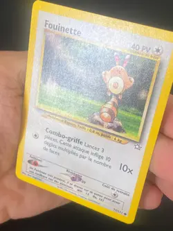 CARTE POKEMON FOUINETTE 71/111 FR COMMUNE NEO GENESIS - TBE/EXC - Image 2