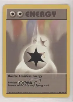 Double Colorless Energy Pokemon Base Set #96 1999 - Image 1