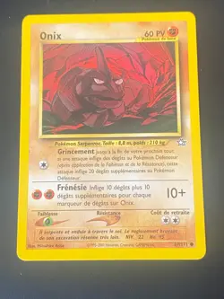 CARTE POKEMON ONIX 69/111 FR COMMUNE NEO GENESIS - EXC - Image 1