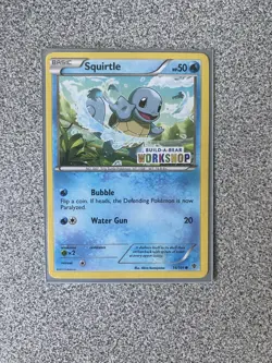 2013 Pokemon Black & White Plasma Blast Squirtle Build A Bear Workshop 14/101 NM - Image 1