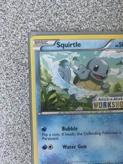 2013 Pokemon Black & White Plasma Blast Squirtle Build A Bear Workshop 14/101 NM - Image 5