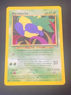 CARTE POKEMON MYSTHERBE 68/111 FR COMMUNE NEO GENESIS - EXC - Image 1