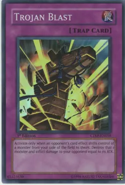 Yugioh Trojan Blast CDIP-EN056 Super Rare LP - Image 1