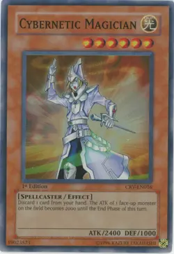 Yugioh Cybernetic Magician CRV-EN016 Super Rare LP - Image 1