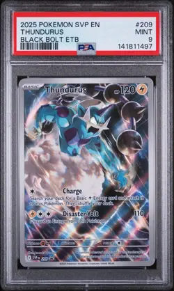 Pokemon Thundurus 209 SV: Scarlet & Violet Promo Holo PSA 9 English 2025 - Image 1