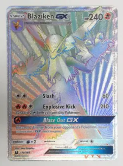 Blaziken GX 170/168 Secret Rare Pokemon TCG - Celestial Storm LIGHT PLAY - Image 1