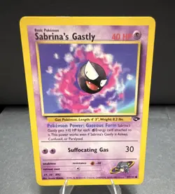 Pokemon TCG Sabrina's Gastly Gym Challenge 97/132 Basic 40 HP Common English - Image 1