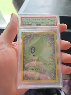Pokemon PSA 9 Celebi XY111 Full Art XY Black Star Promos 2016 - Image 1