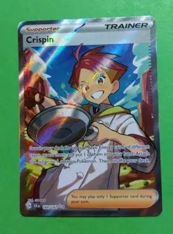 Crispin 164/142 Sv07: Stellar Crown Holo Pokemon, NM - Image 1