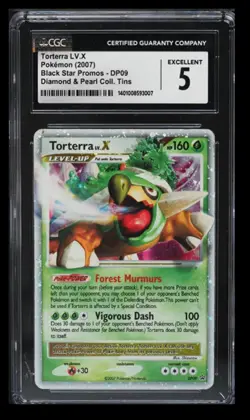 2007 Black Star Promos Torterra LV.X CGC 5 English #DP09 Diamond & Pearl Coll. - Image 1