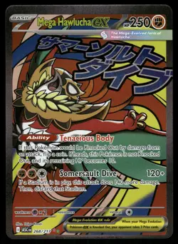 Mega Hawlucha ex 268/217 Mega Attack Rare ME: Ascended Heroes Pokemon Near Mint - Image 1