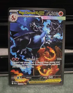 Mega Charizard X ex #125/094 - 2025 Pokemon ME Phantasmal Flames - NM+ ! - Image 1