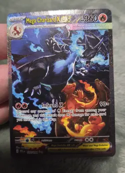 Mega Charizard X ex #125/094 - 2025 Pokemon ME Phantasmal Flames - NM+ ! - Image 3