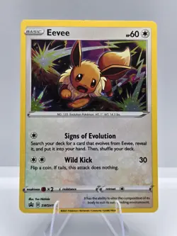 Eevee SWSH118 Holo Promo Sword & Shield Promo Pokemon NM - Image 1