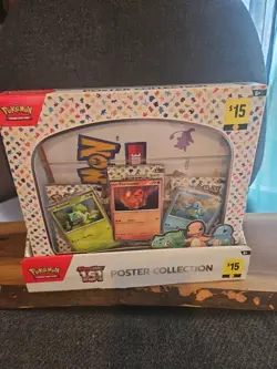 Pokemon 151 Poster Collection Box Display Case Dollar General Exclusive X6 - Image 1