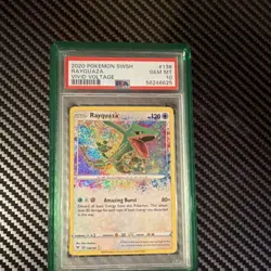 Pokemon TCG Rayquaza 138/185 Vivid Voltage Amazing Rare Holo PSA 10 With Guard - Image 1