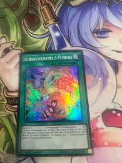 FRIGHTFUR FUSION GERMAN SUPER RARE FUEN-EN025 DE025 NEAR MINT YUGIOH - Image 1