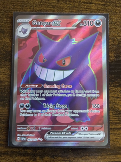 Pokemon Gengar EX 193/162 Temporal Forces Ultra Rare Full Art MP/LP - Image 2