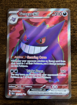 Pokemon Gengar EX 193/162 Temporal Forces Ultra Rare Full Art MP/LP - Image 3