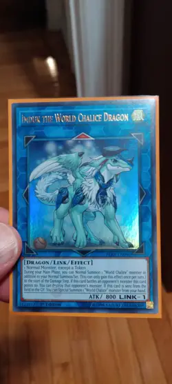 YuGiOh: "Imduk the World Chalice Dragon" - ULTRA RARE - MINT - BLRR-EN086 - Image 1
