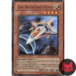 Yugioh Lord British Space Fighter SOVR-EN035 Rare 1st Edition LP - Image 1
