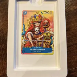One Piece TCG - Monkey.D.Luffy P-043 (2nd Anniversary Stamped Promo) King NM - Image 1