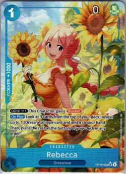 Rebecca (Alt Art) OP15-053 English Adventure on Kami's Island - One Piece - NM - Image 1